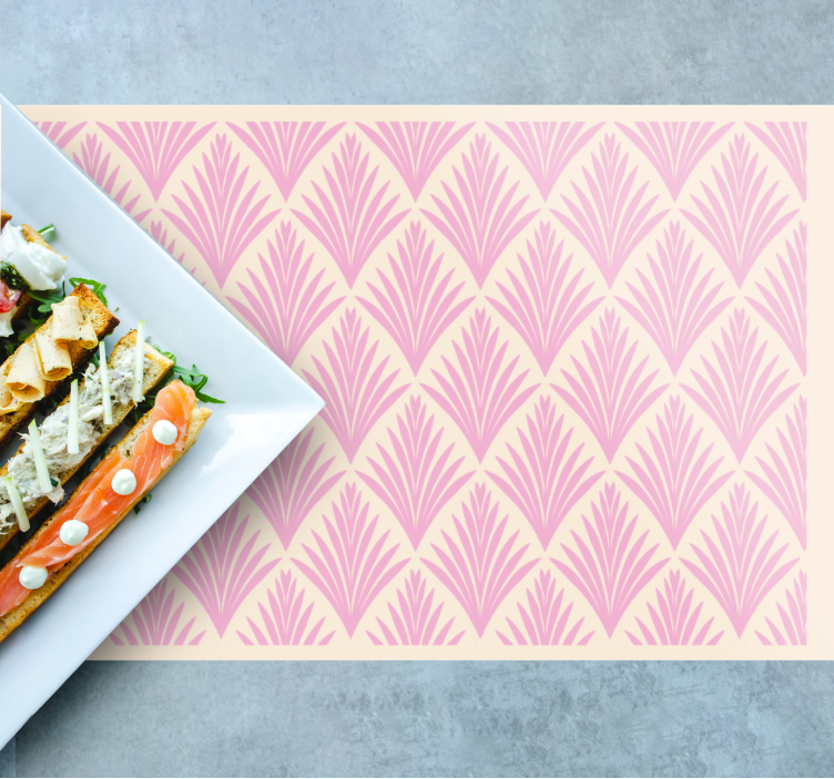 Pastellpalm retro mönster - Tenstickers