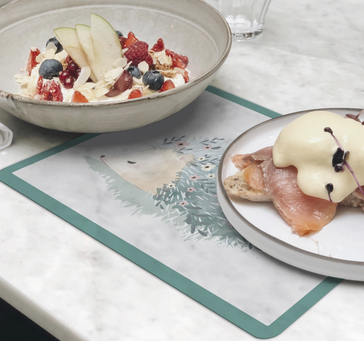 Pinnsvin konst igelkott bordstabletter - Tenstickers