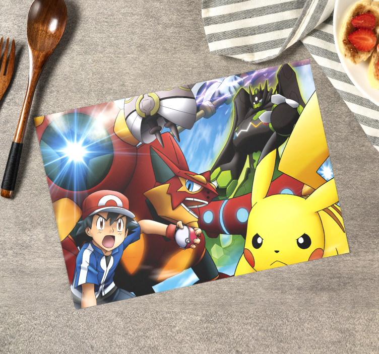 Pokemon karaktärer vinyl bordstabletter - Tenstickers