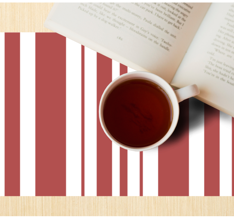 Randig färg mönster bordstabletter - Tenstickers