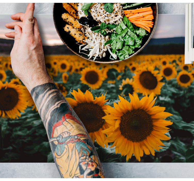 Solrosfält utsikt bordstabletter original - Tenstickers