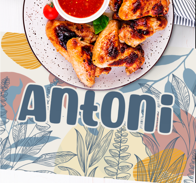 Stilren namn design bordstabletter original - Tenstickers