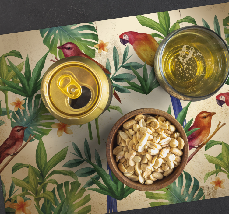 Tropiska papegoja original vinylplattformar - Tenstickers