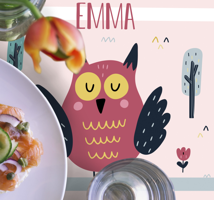 Ugglor med namnplattformar - Tenstickers