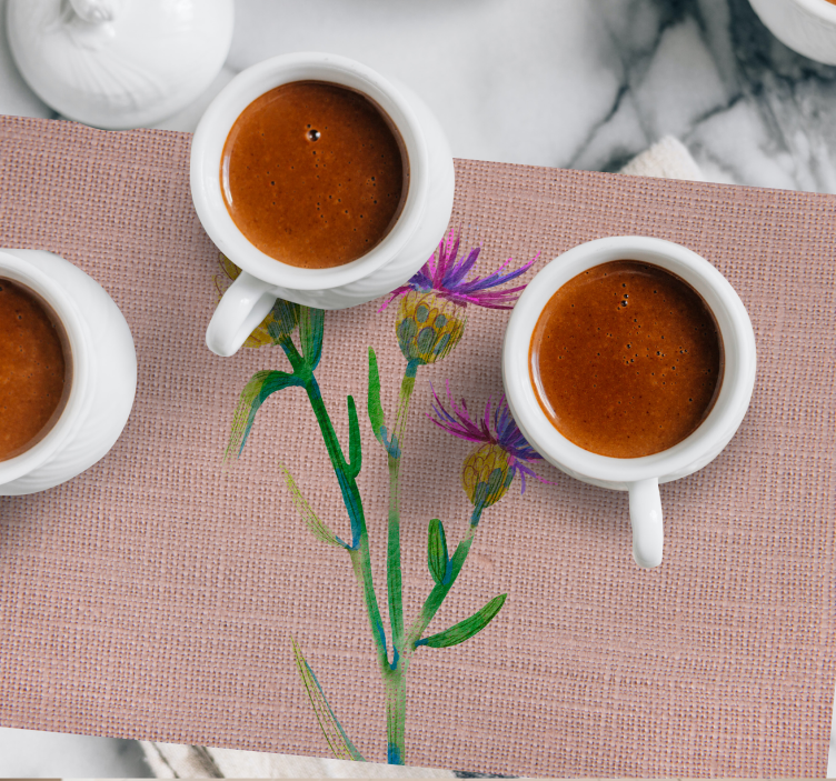 Vävd tistel Bordstabletter elegant - Tenstickers