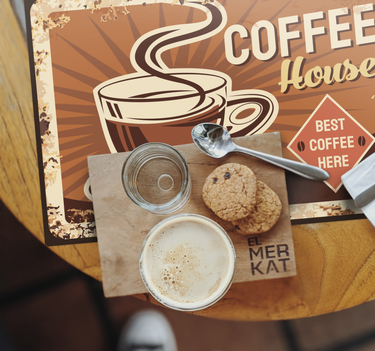 Vintage skyltar original bordstabletter - Tenstickers