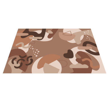 Abstrakta mocha mousse bordstabletter modernt - Tenstickers