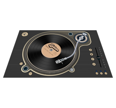 Vinyl skivnamn vinyl bordstabletter - Tenstickers