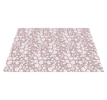 Eleganta blommor mönster blommor vinyl bordstabletter - Tenstickers
