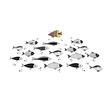 Motström fiskvinyl bordstabletter - Tenstickers