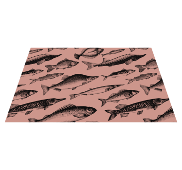 Handritade fisk bordstabletter - Tenstickers