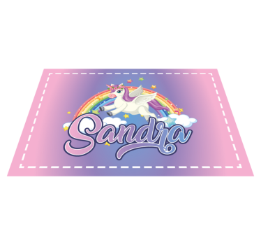 Vackra unicorn anpassningsbara barn bordstabletter - Tenstickers