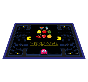Pac man spel barn vinyl bordstabletter - Tenstickers