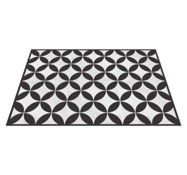 Svarta cementplattor hemvinyl bordstabletter - Tenstickers