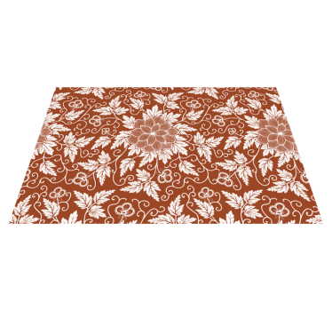 Blommor paisley brickor paisley vinyl bordstabletter - Tenstickers