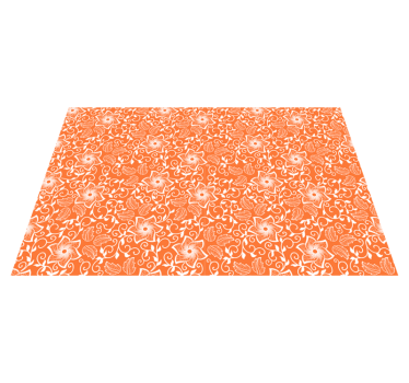 Paisley blommor paisley vinyl bordstabletter - Tenstickers