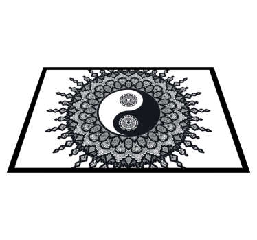 Bordstabletter yin yang mandala mönster - Tenstickers