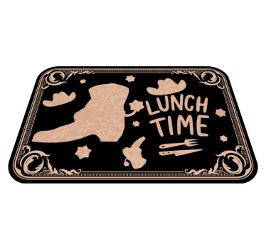 Bordstabletter texter lunch time västern - Tenstickers