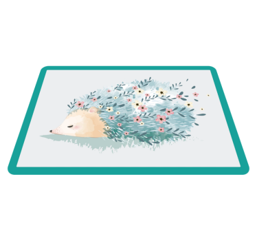 Pinnsvin konst igelkott vinyl bordstabletter - Tenstickers
