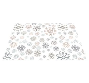 Snöflingor mönster jul vinyl bordstabletter - Tenstickers