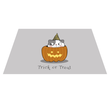 Söta halloween barn vinyl bordstabletter - Tenstickers