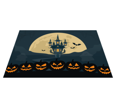 Bordstabletter halloween spökslottsscen - Tenstickers