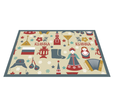 Moskva katedralen hem vinyl bordstabletter - Tenstickers