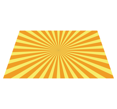 Abstrakt solnedgång med orange toner 70-tals solvinylplattformar - Tenstickers