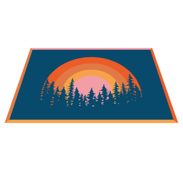 Vintage sun 70's sun vinyl bordstabletter - Tenstickers