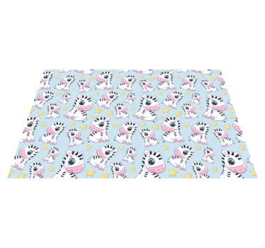 Söta zebra motiv bordstabletter barnen - Tenstickers