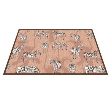 Zebra print stil bordstabletter original - Tenstickers