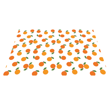 Tecknade apelsiner citrus bordsmatta - Tenstickers