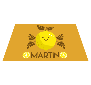 Glada citron illustration bordstabletter barnen - Tenstickers