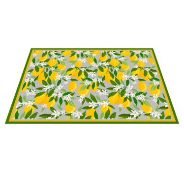 Mantel citron träd ram citrus bordsmatta - Tenstickers