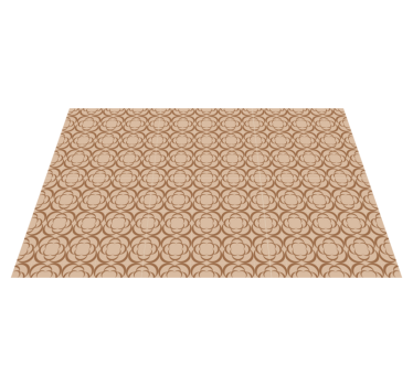 Abstrakt blommig beige bordstabletter moderna vinylplattformar - Tenstickers