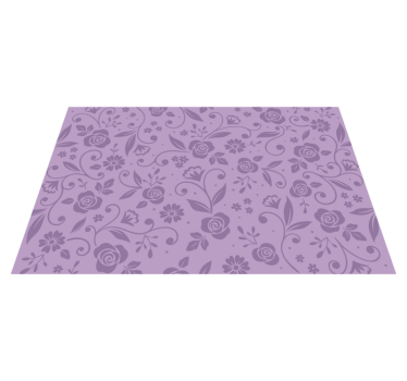 Lila blommor eleganta bordsplattor - Tenstickers