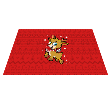 Söta renkaraktärer jul bordstabletter - Tenstickers