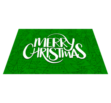 God jul med roliga träd julbordsmattor - Tenstickers