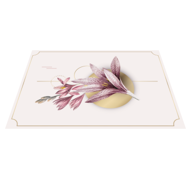 Elegant blommarrangemang bordstabletter original - Tenstickers
