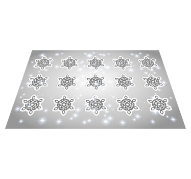 Jul bordstabletter snöflinge mönster - Tenstickers