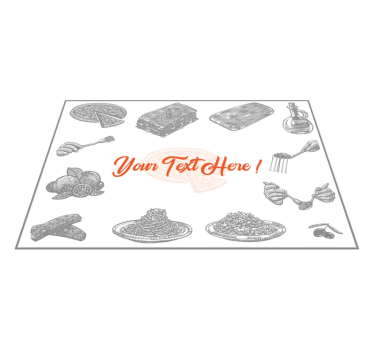 Bordstabletter original matillustrationsstil - Tenstickers