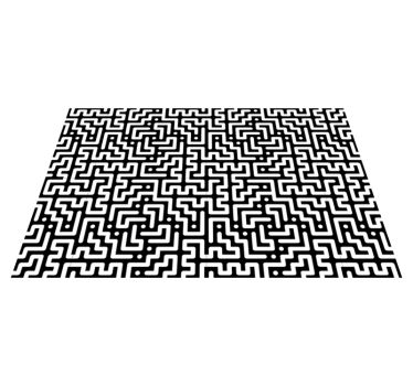 Abstract maze pattern bordstabletter - Tenstickers