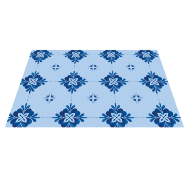 Blooming print bordstabletter - Tenstickers