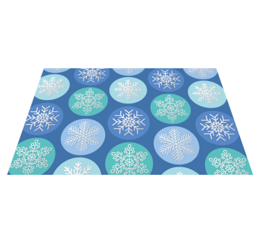 Jul bordstabletter snöflingemönster cirkel - Tenstickers