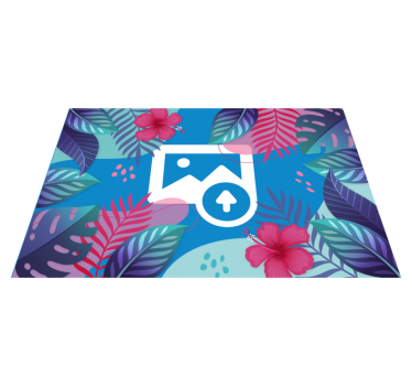 Färgglada tropiska blad bordstabletter original - Tenstickers