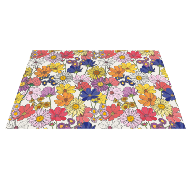 Vibrerande botanisk arrangemang bordstabletter barnen - Tenstickers