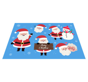 Söta jultomten karaktär julbordsmattor - Tenstickers