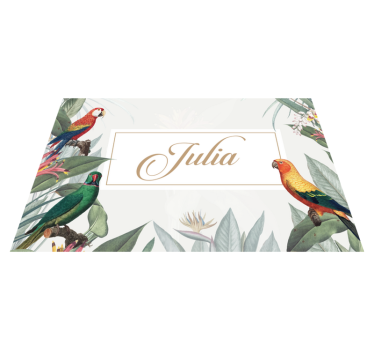 Bordstabletter med namn elegant namnplacering - Tenstickers
