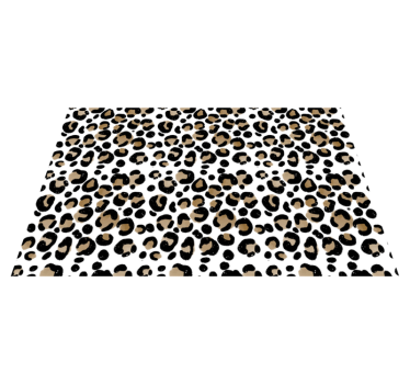 Leopardmönster restaurang vinyl bordstabletter - Tenstickers
