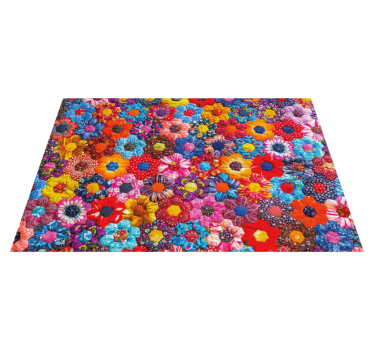 Bordstabletter original livlig blommarrangemang - Tenstickers